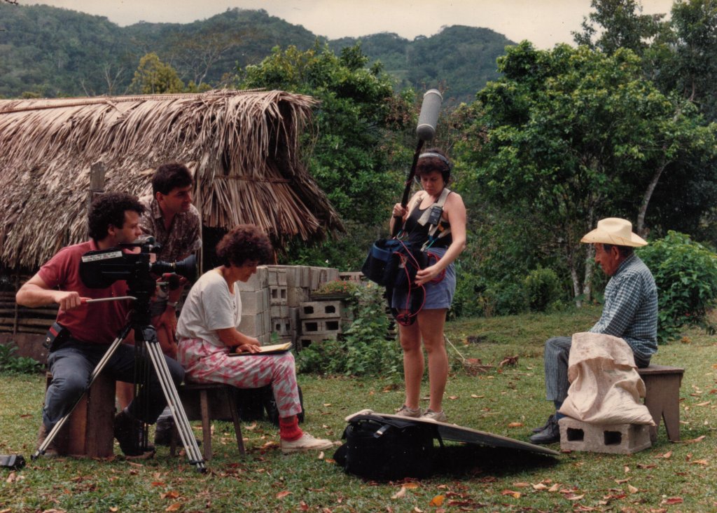 Dr. Rosita Arvigo interviewing renowned Maya healer Don Elijio Panti in Belize, documenting traditional healing knowledge.